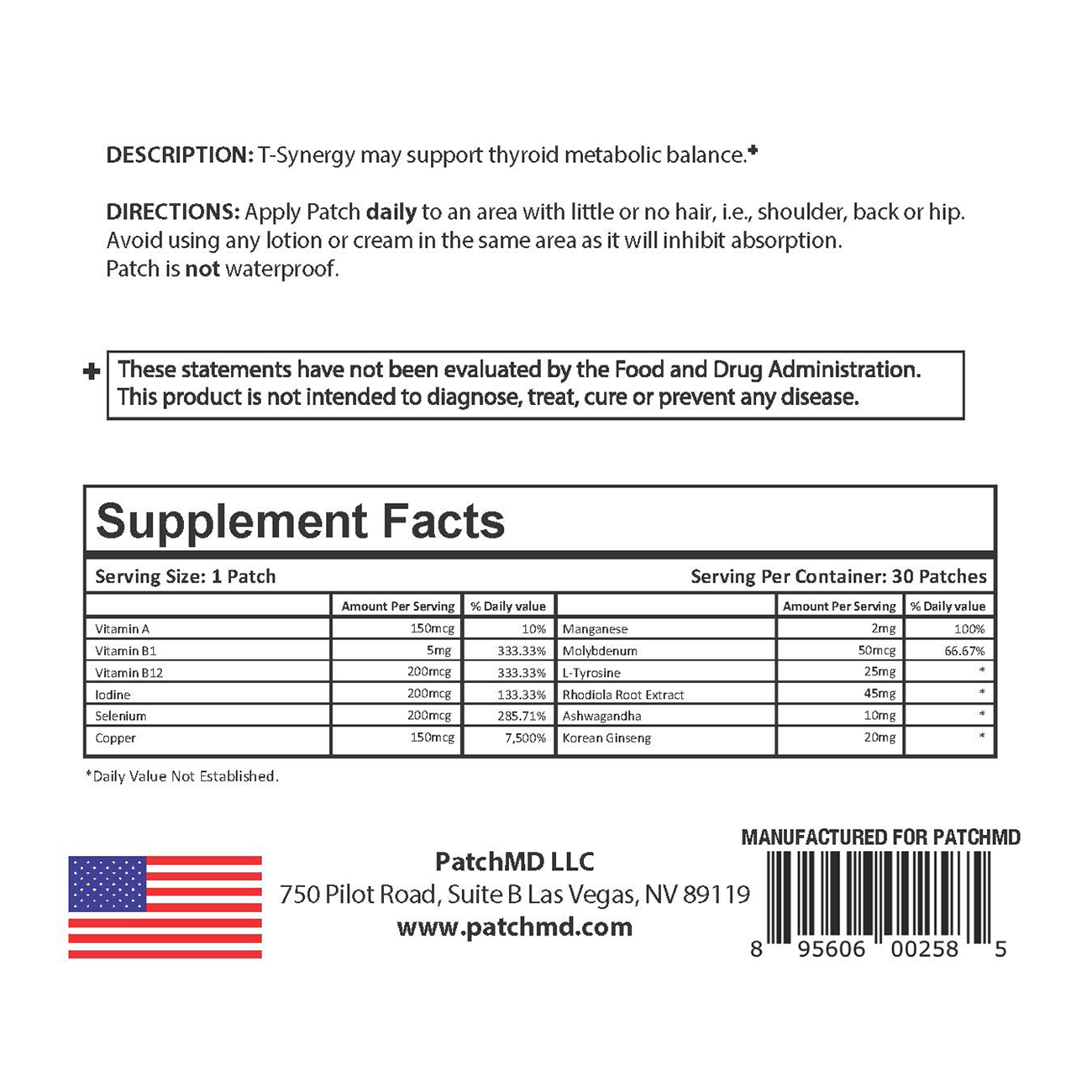 T-Synergy Thyroid Support