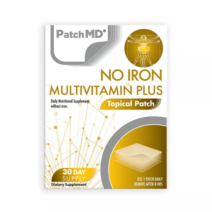 Multi Plus Topical Patch Without Iron By Patchaid (30-Day Supply